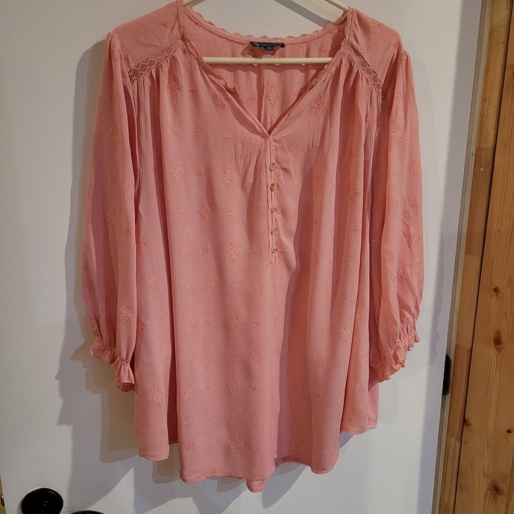 DEMOCRACY SIZE 2X BLOUSE LIKE NEW